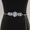 1PC Sew-On Trim DIY Marquise Teardrop & Round for Clothes Shoes Bags Belt Sash Appliques Glitter Wedding Dress Rhinestone Chain