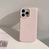 Minimalist pink heart-shaped pattern phone case suitable for iPhone 17 16 15 14 13 12 11 Pro/Max/Plus anti drop and shockproof