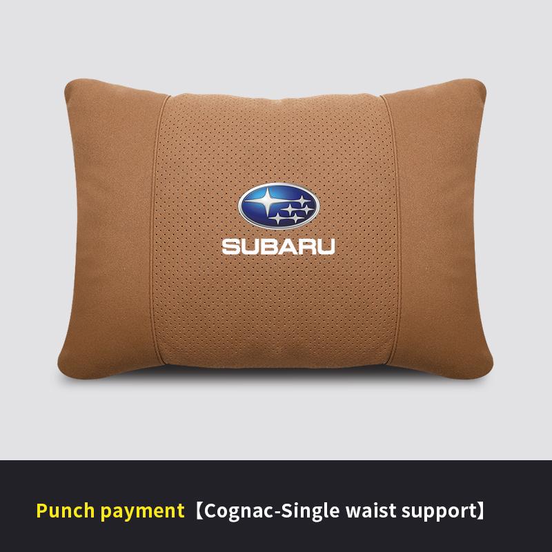 For Subaru STI Brz Ascent Forester Impreza Legacy Outback WRX XV Suede Car Headrest Neck Support Seat Lumbar Cushion Neck Pillow gio8