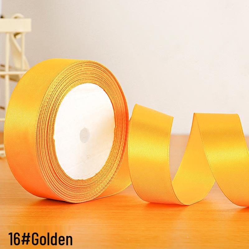 2.5cm Polyester Satin Ribbon for Gift Box and Hair Accessories