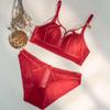 Womens Lace Trim Cross-Strap Bralette Without Underwire Soft Cup Push-Up Comfortable Support Full Bust