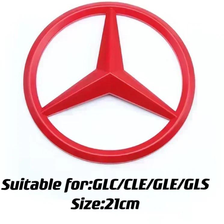 1Pcs ABS Car Front Grille Badge Decal Cover Emblem For Mercedes Benz W204 W205 W210 W211 W212 W213 C E Class GLA GLK ML GLC GLE OP3