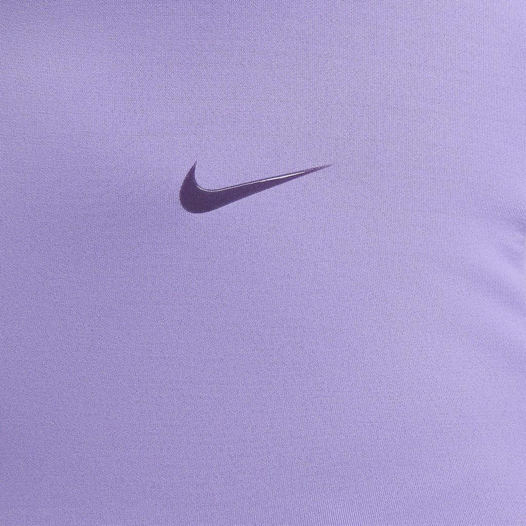 Nike Solid Color Logo Print Slim Fit Tank Top Women Tops Purple DX6488-567