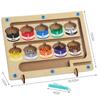 Montessori Toy for Kids Magnetic Pen Moving Ball Game Color Sorting Counting Board Fine Motor Training Sensory Educational Toys