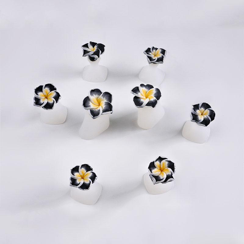 8pcs/Bag Soft Silicone Flower Perals Design Toe Separator for Pedicure Foot Splitter Flexible Finger Toe Separation Tool FZQ01