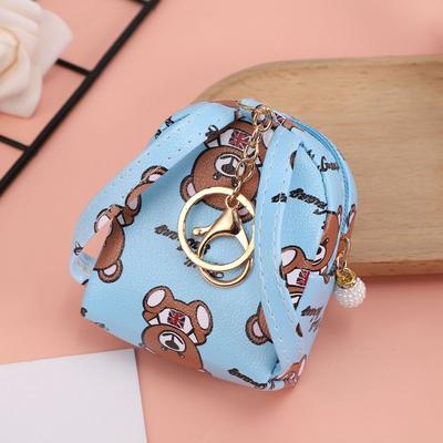 Mini Bear Coin Purse PU Leather Small Bag Coin Card Holder Girls