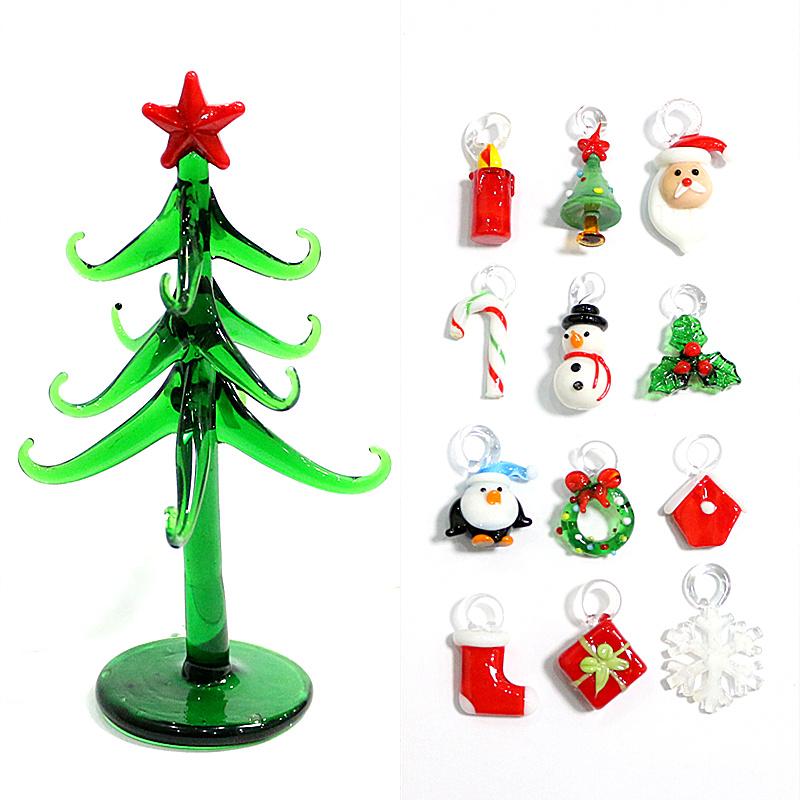 Handmade Murano Glass Crafts Christmas Tree