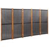 Vidaxl Parawan 5-Panelowy, Czarny, 350 X 180 Cm