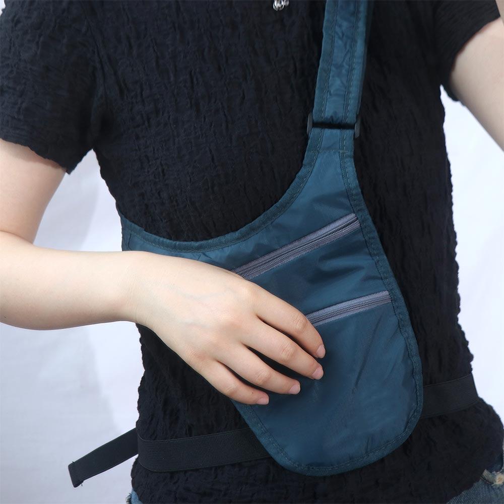 

Security Invisible Travel Waist Packs Hidden Hidden Waist Bags Outdoor Peacock blue