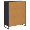 Shoe Cabinet with Storage Black Oak Effect 79 x 36 x 100 cm