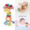 Mummabubba Soft Plush Giraffe Rattle Bell Teether Toy For Babies