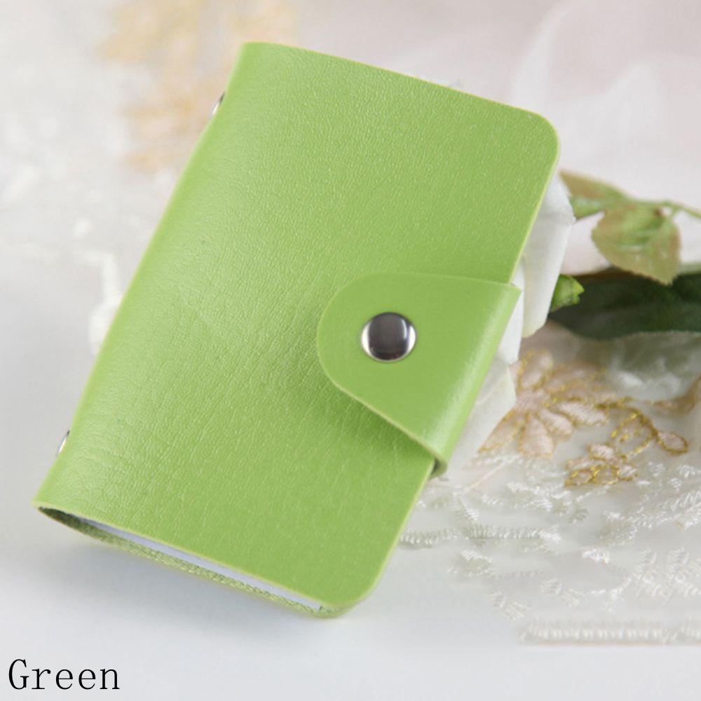 11 Card Slots Double Sided Plastic Card Holder Small Size Multicolor Business Pack Bus Card Bag Women Purses Men Wallet