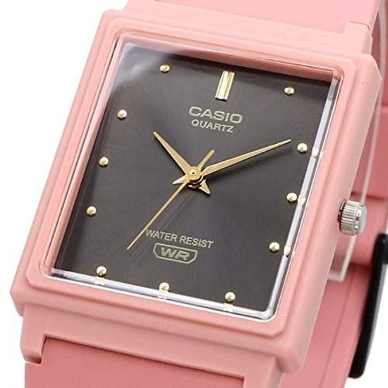 CASIO Analog Wristwatch Chipkashi Cheap MQ-38UC-4A Matte Salmon Pink Urethane Belt Rectangular Face Unisex Overseas Model