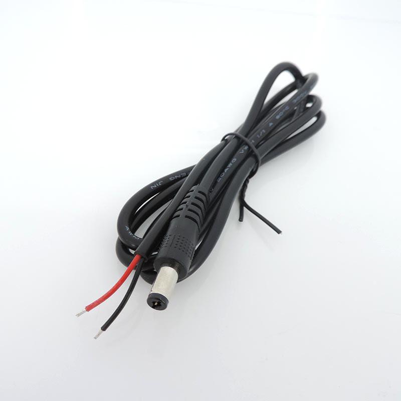10PCS 1M DC male Power Pigtail Cable 5.5x2.1mm 20wag 5A Male Female Jack Cord DC Connector For CCTV Camera Solar Panel