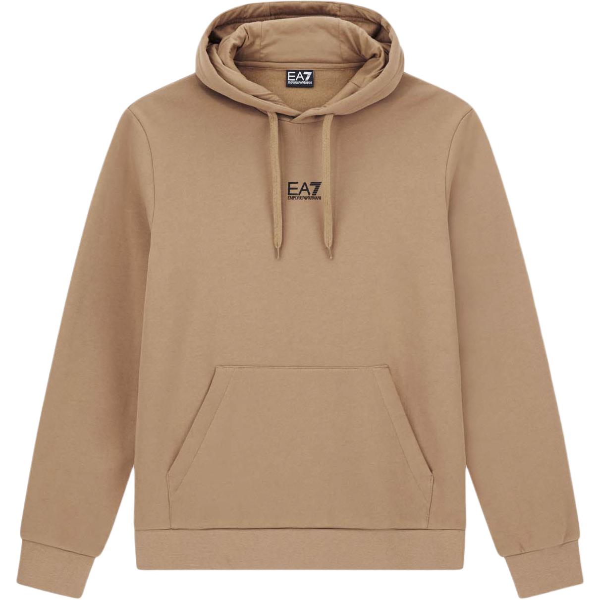 Мужская толстовка с капюшоном и длинным рукавом Emporio Armani EA7 с буквами и цифрами мужская толстовка 8NPM32-PJVRZ-U6171 L