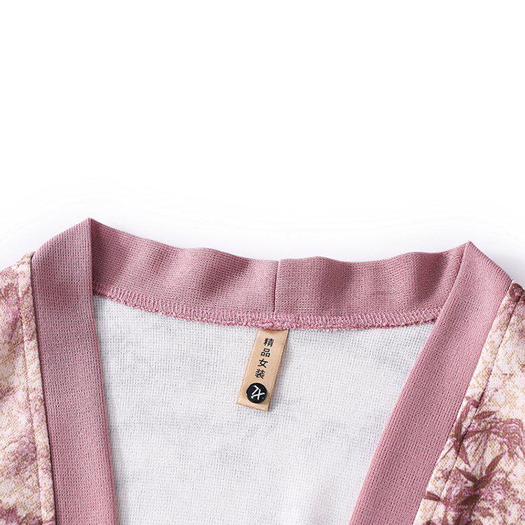 Stylish Knitted Cardigan & T-shirt Set for Middle-aged and Elderly Women - Spring/Autumn Belly-covering Design