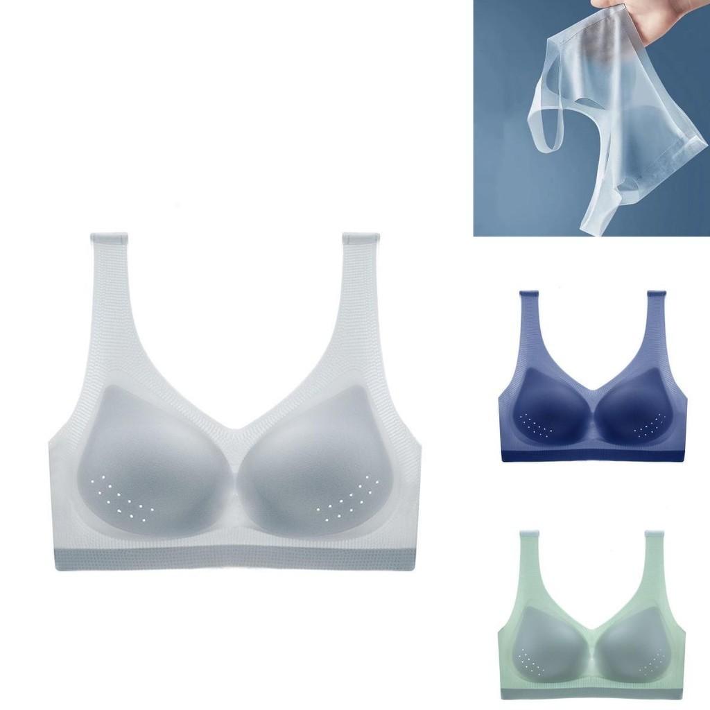 Ultra-thin Ice Silk Bra Cool And Comfortable Summer Wear For Large Chests