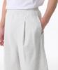 Musinsa Standard [Cooltandard] One-Pleat Bermuda Sweatpants [Melange Light Grey]