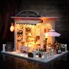 DIY Wooden Mini Doll Houses Kit 3D Puzzle Assembly Model Making Room Toys Dollhouse With Furniture LED Lights For Christmas Gift