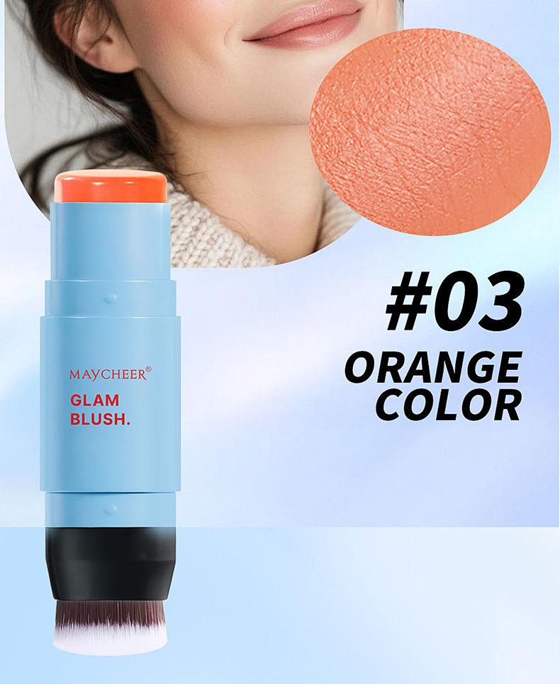 MAYCHEER Dual-Ended Blush Stick: High-Pigment, Multi-Color, Long-Lasting, Moisturizing.
