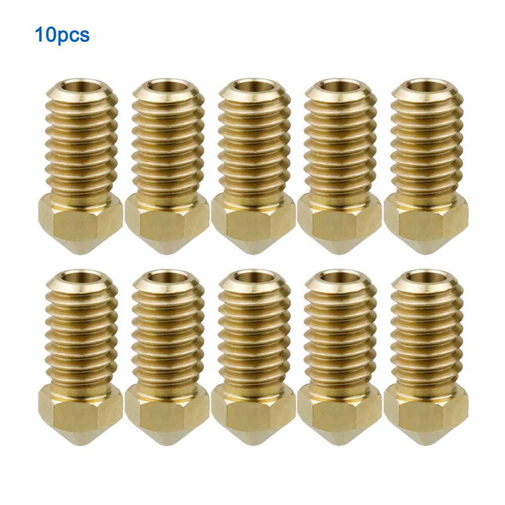 5/10pcs Brass Nozzle For Bambu Lab A1/ A1 Mini, 0.2 0.4 0.6 0.8mm 3D Printer Accessories for Bambulab A1 Mini 3d Printer