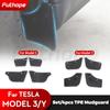 Futhope 4PCS TPE Mudflaps For Tesla Model 3 Model Y ~2023 Mud Flaps Anti-sludge Replacement Splash Protector Fender