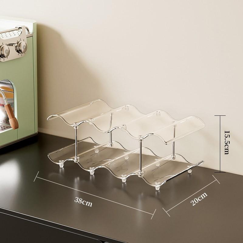 Large Capacity Cup Holder Home Living Room Cabinet Multi-layer Space Insulated Cup Cupboard Desktop Storage Rack