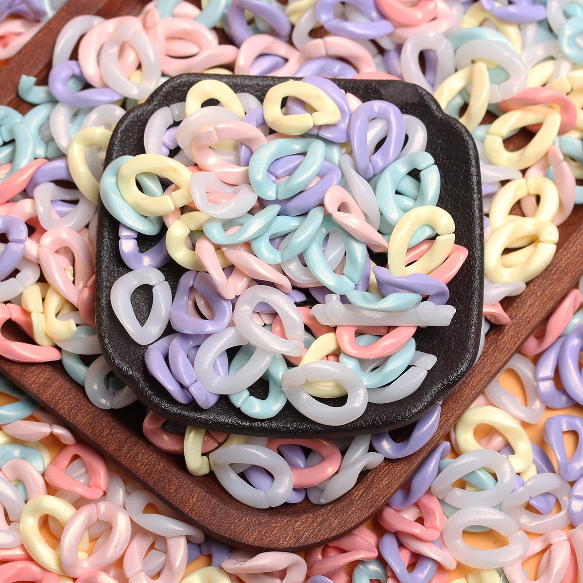 

500 г, около 2150 шт., для цепочек-макарон, бусины, сделай сам, фурнитура для изготовления ювелирных изделий #2