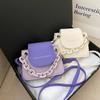 Summer Contrast Mini Bag 2023 New One Shoulder Trend Crossbody Bag Chain Small Square Bag
