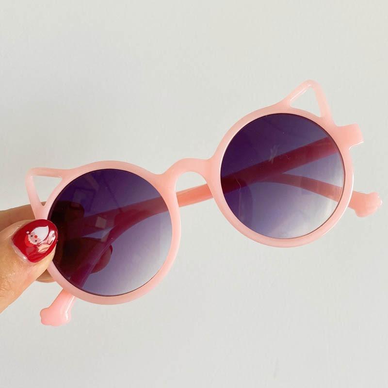 

Cute Anti Cat Ear Retro Glasses - Cute Cartoon Cat Ear Frame Decorative Lenses for Boys and Girls
