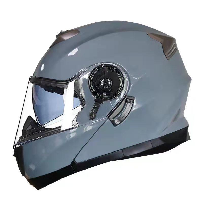 GXT Men's Motorcycle Full Coverage Flip-Up Helmet with Double Lens - DOT Approved