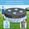 1Pcs Leakproof PVC Pool Cover Weight with Hooks Heavy Duty Hanging Bag for above Ground Swimming Pools