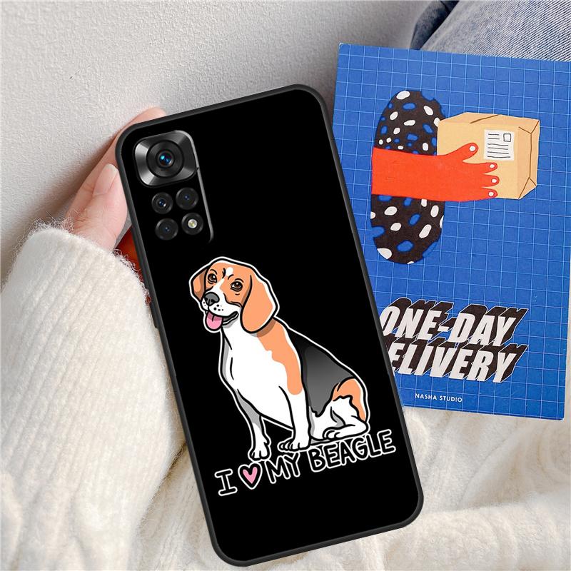 Cartoon Beagle Dog Funda For Xiaomi Redmi 14C 10C 12C 13C Redmi Note 13 Pro 9 10 11 12 10S 11S 12S 14 Pro Case