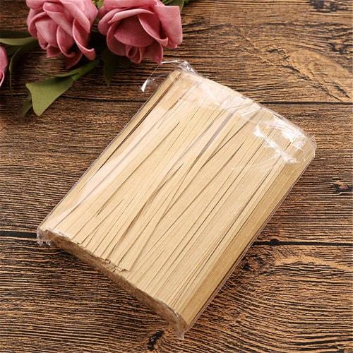 Kingsie Twist Ties, 12cm, Kraft Paper Wrapping Ties, Twist Ties for Cookies, Bread Bags, and Packaging, Pack of 1000