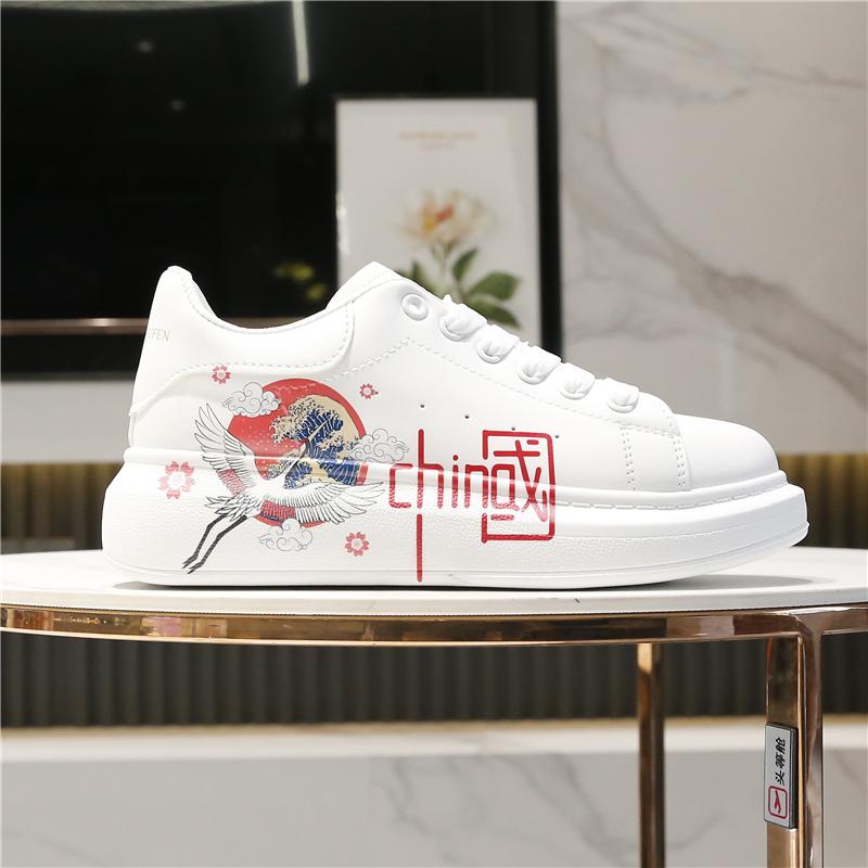 INS Herren Laufschuhe Atmungsaktive Outdoor-Sportschuhe Leichte Sneaker für Herren China-Stil Cosplay Weiße Freizeitschuhe Schuhwerk