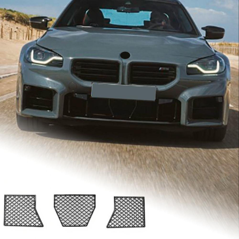 Car Front Lower Bumper Grille Mesh Cover Center Racing Grill ect Proof Net For BMW M2 G87 -2025 Auto External Accessories как