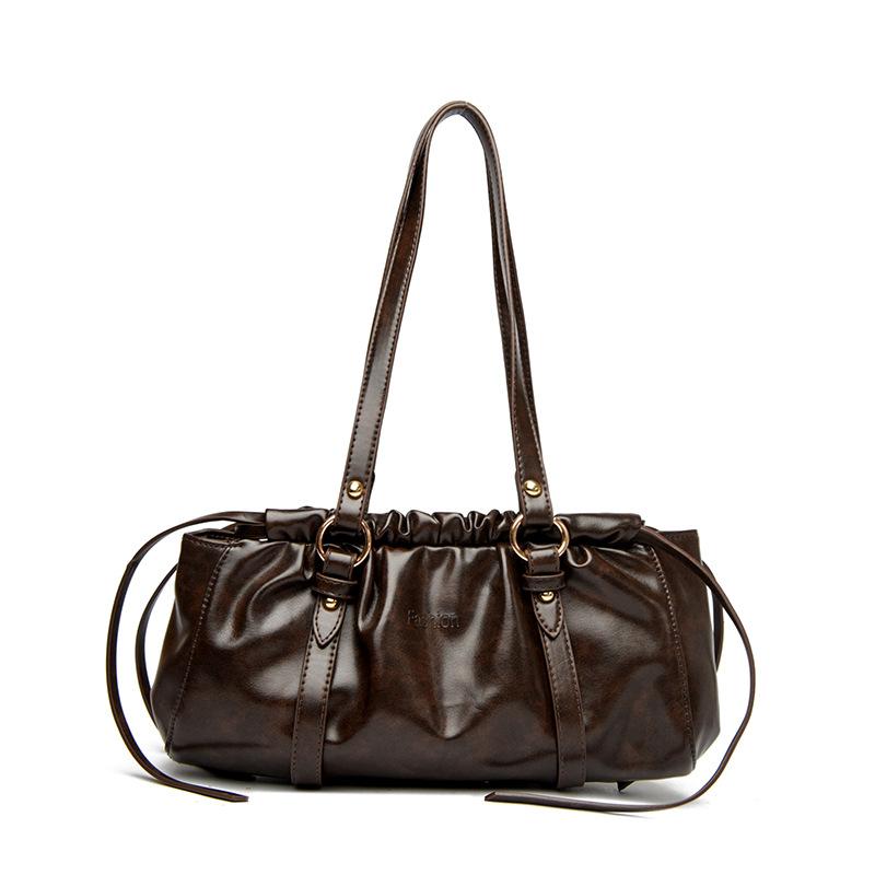 

Винтажная женская сумка большой вместимости, сумка на одно плечо, сумка под мышкой, ручная сумка-тоут кофейный