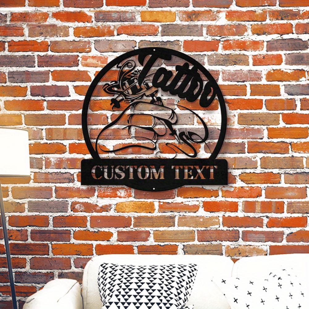 Exclusive Custom Metal Sign Wall Art Tattoo Shop Home Man Cave Outdoor Business Name Plaque