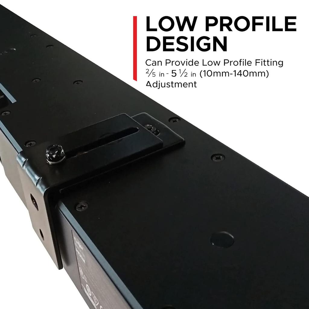 Adjustable Wall Mount Bracket Set for Soundbar Space Saving L Shaped Sliding Soundbar Mount Maximize Your Room Potential