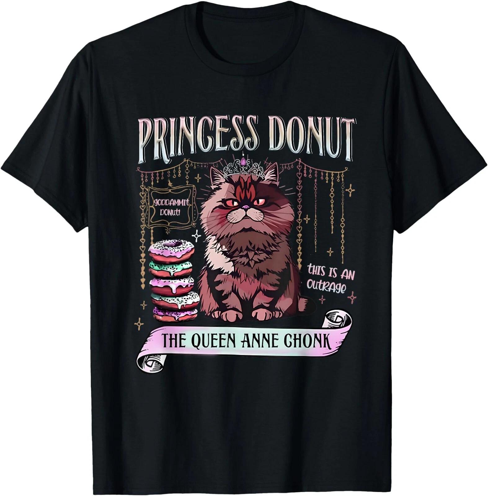 Retro Princess Donut Dungeon Crawler Carl Book Lovers Outfit T-Shirt, Unisex Tee XXL