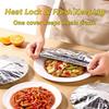 Aluminum Foil Elastic Food Covers, Stretchable for Bowls, Pack of 10/30/50