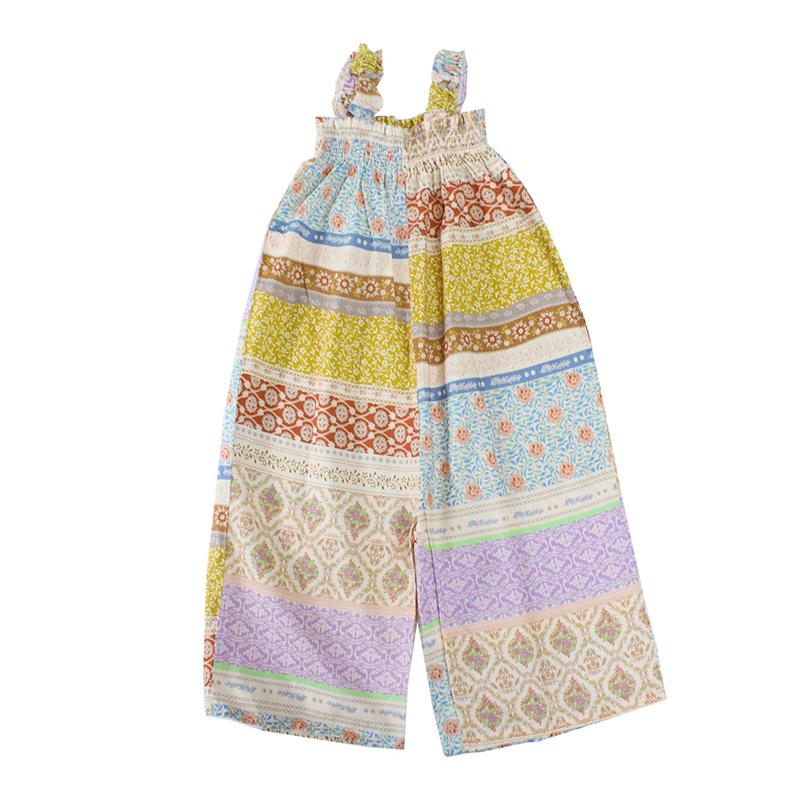 

Комбинезон для девочек, детский комбинезон с принтом, без рукавов, с оборками, летний детский комбинезон в стиле каникул 9