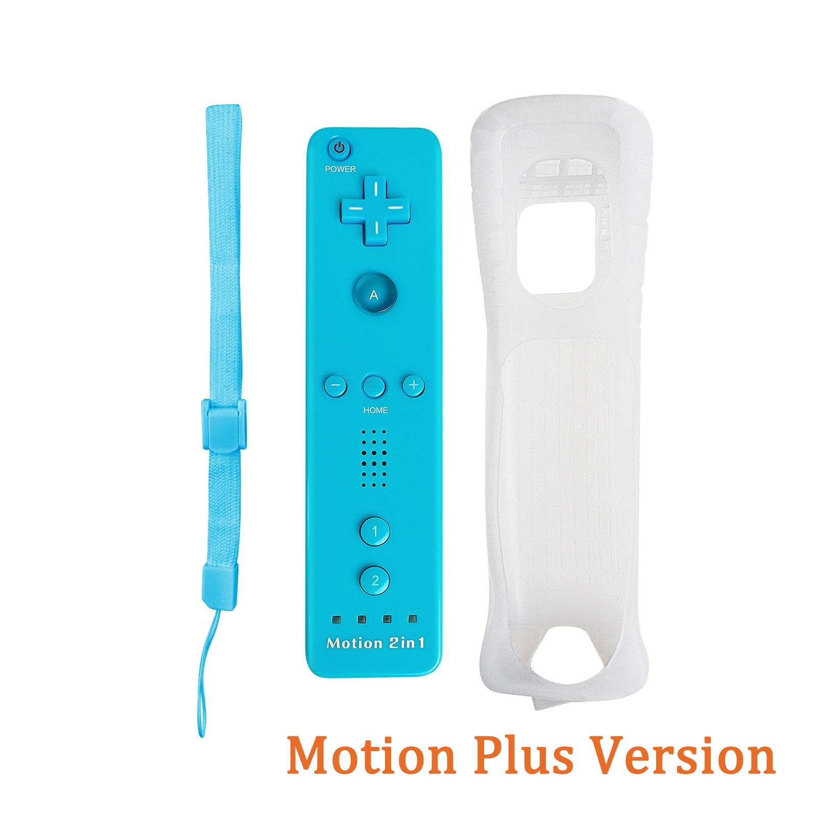 

2 In 1 Remote Controller with Motion Plus For Nintendo Wii U Nunchuck Wireless Gamepad For Nintend Wii Console Joystick Joypad