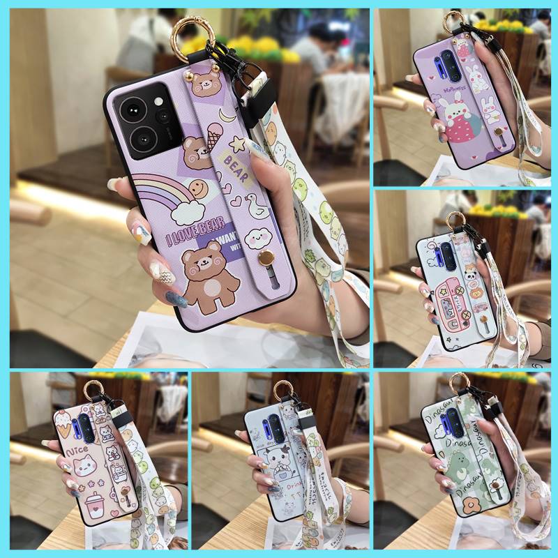 Ring Cartoon Phone Case For Nokia HMD Skyline Shockproof Waterproof Lanyard Kickstand Wristband Anti-knock Protective