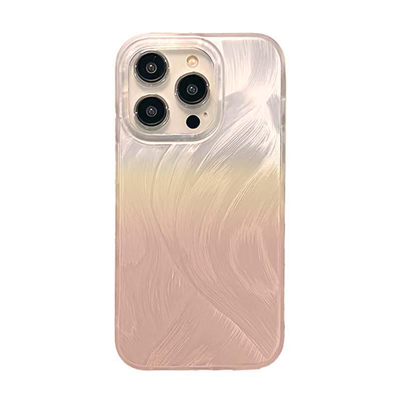 Fließender Glanz Farbverlauf Silber Weiche Hülle für iPhone 15 14 Pro Max 13 12 Pro 11 x XR Xs Candy Niedliche Transparente Hülle Auf iPhone
