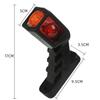 Lot de 2 feux de position latéraux LED 12V / 24V Fixation au châssis pour camions et camions bennes - Rouge/Blanc/Orange