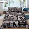 Skateboard Duvet Cover Boys Teens Sports Comforter Cover Microfiber 2/3pcs Graffiti Art Twin Bedding Set Double Queen King Size