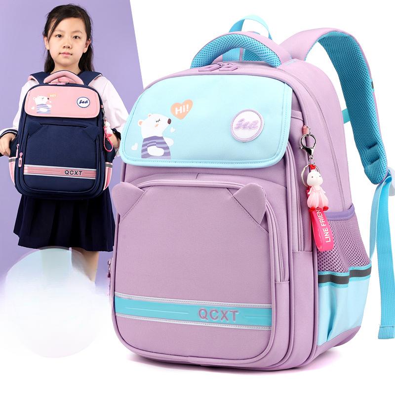 Children's Burden Reduction and Spine Protection Schoolbag for Primary School Girls' Ultra Light High End High End Backpack