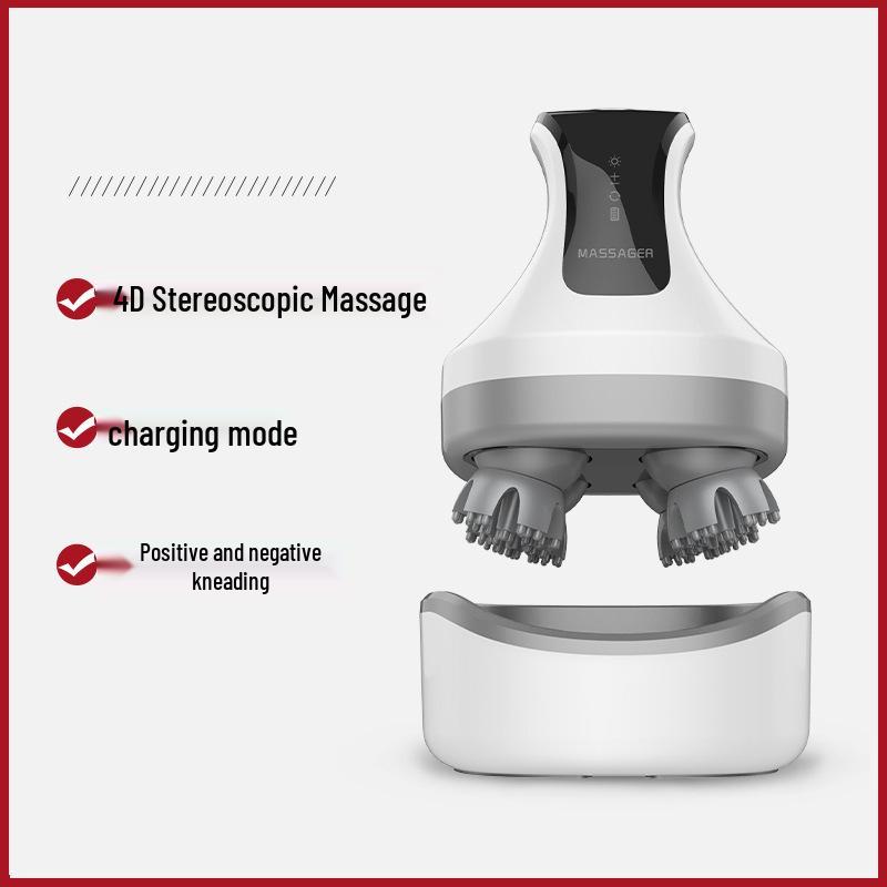 Waterproof Cross-Border Magnetic Charging Dragon Claw Scalp and Pet Head Massager