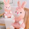 Soft Pink Rabbit Plush Doll PP Cotton Rabbit Stuffed Toy Cute Rabbit Plush Toys  Kids Gifts